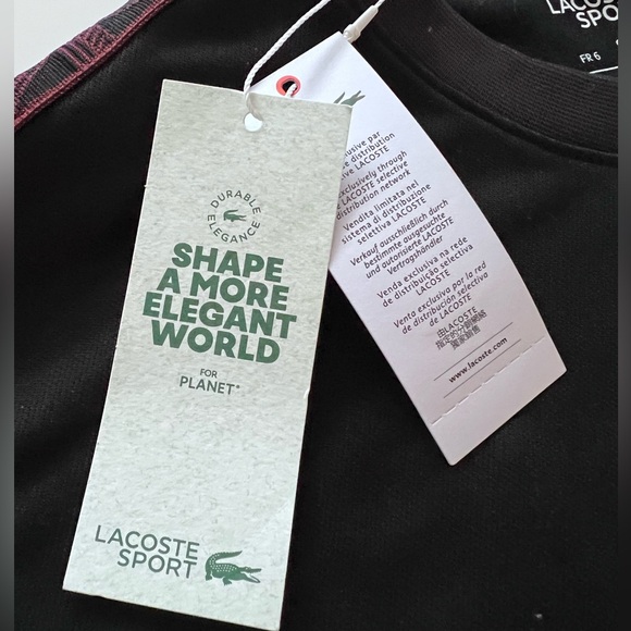 NWT Lacoste Sport Men’s Long Sleeve Performance Crewneck - Picture 4 of 7